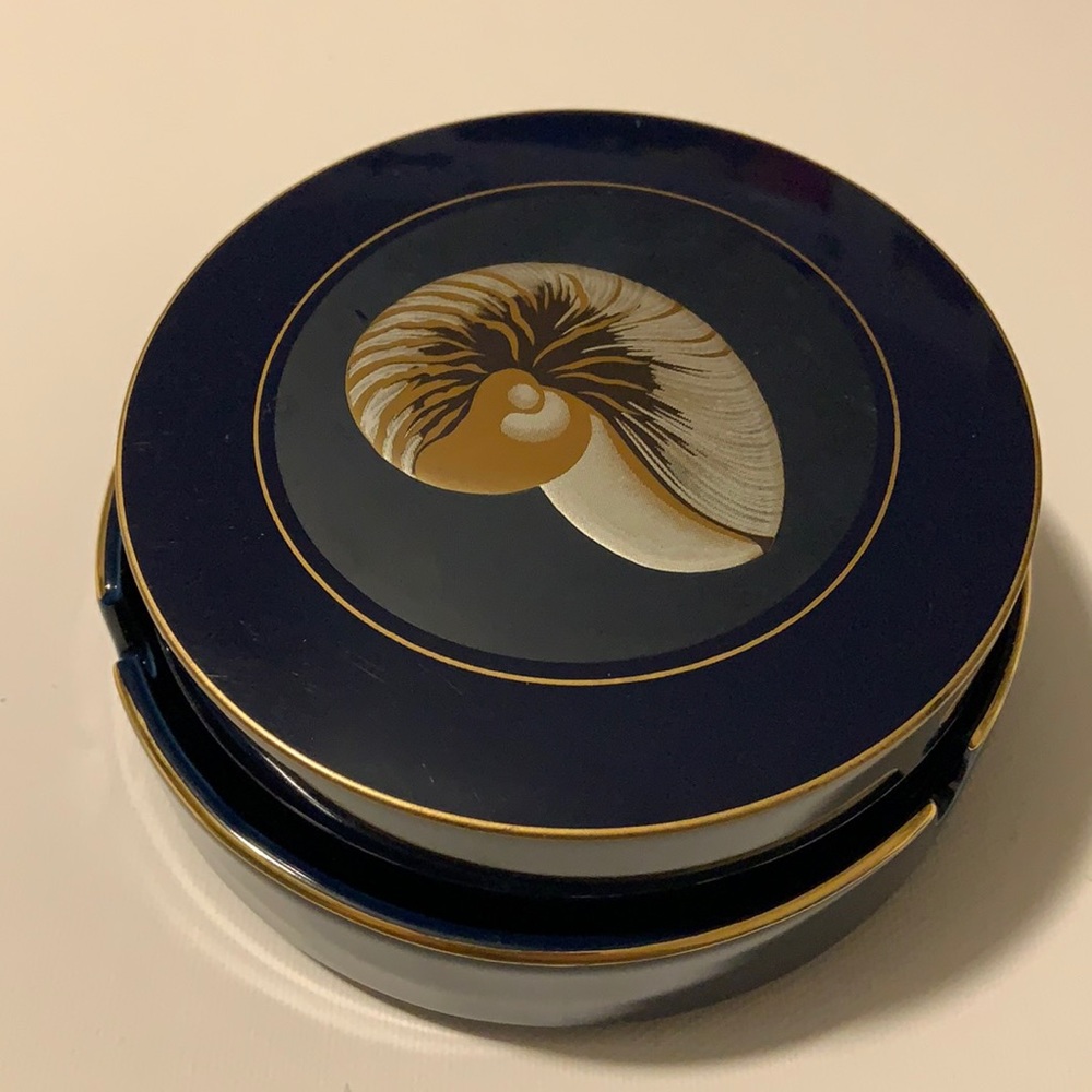Otagiri Japan NAUTILUS Coaster Set & Ashtray AS IS